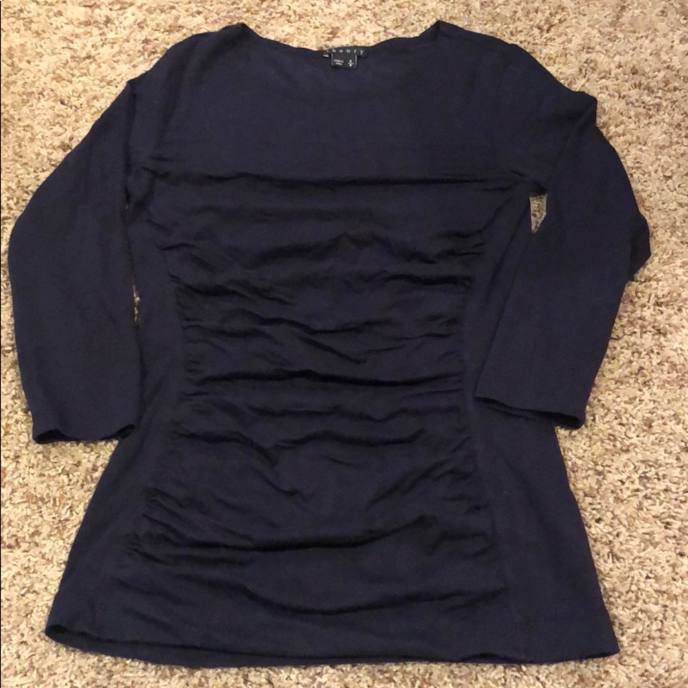 Theory NAVY- Ruched sides & slim fitting!